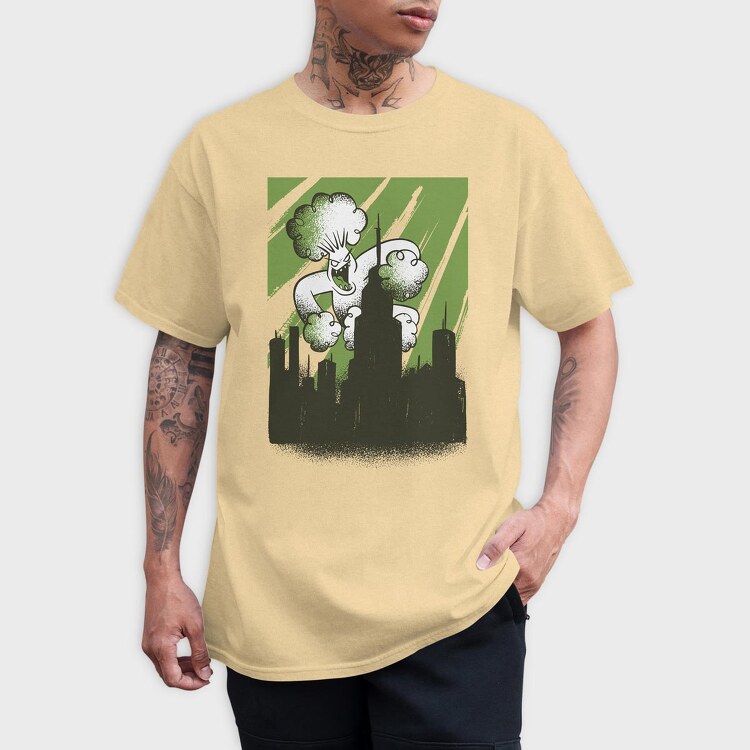 Broccoli Monster, Tricou Barbati (Unisex)