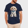 Cavachon Dog Watercolor, Tricou Barbati (Unisex)