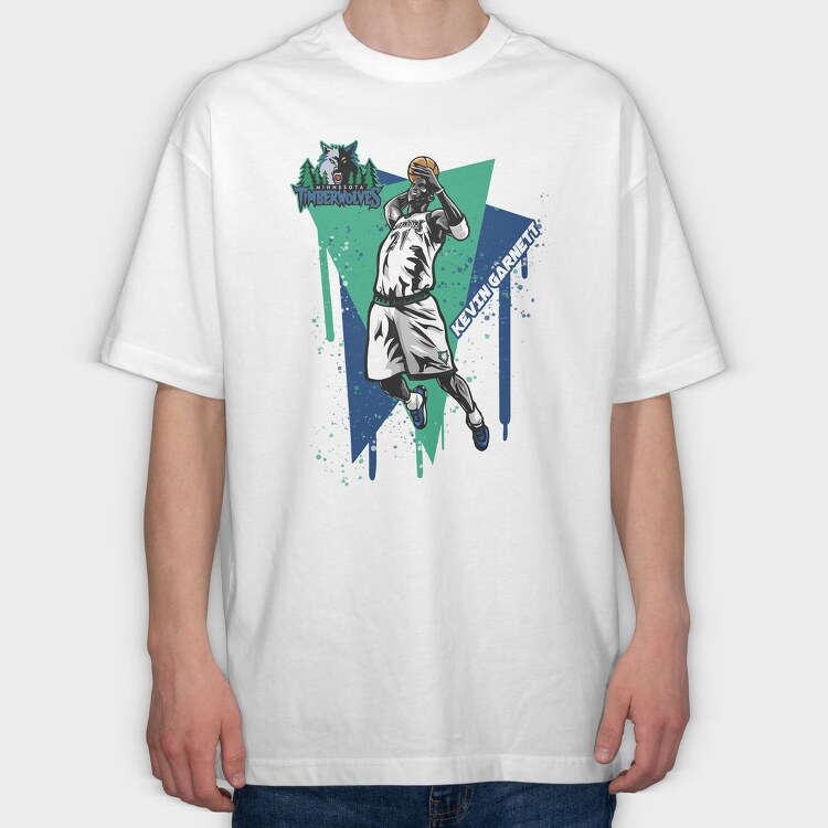 KEVIN GARNETT Art1, Tricou Oversize Barbati (Unisex)