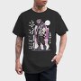 Anime Pink Hair Character, Tricou Barbati (Unisex)