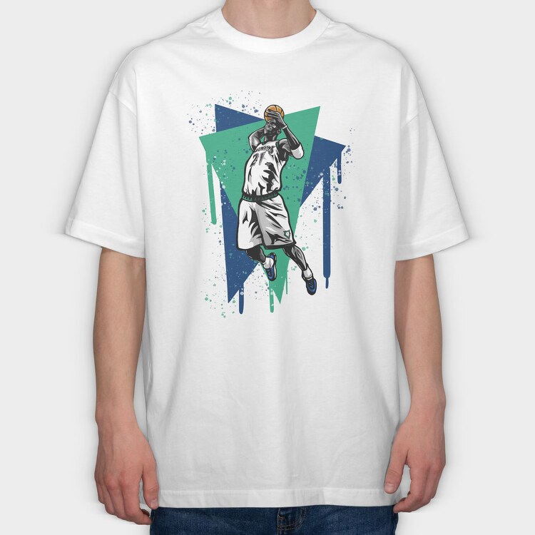 KEVIN GARNETT, Tricou Oversize Barbati (Unisex)