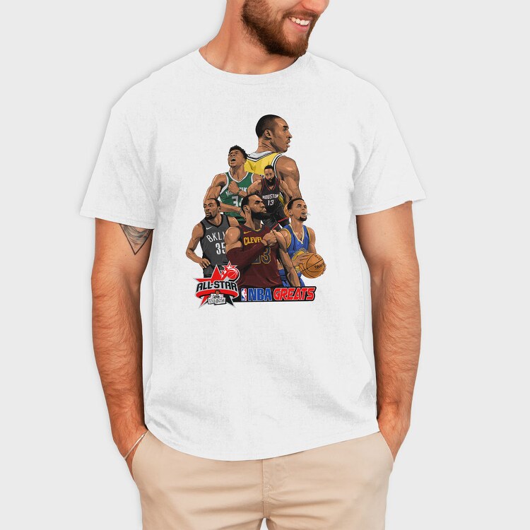 NBA SUPERSTARS, Tricou Barbati (Unisex)