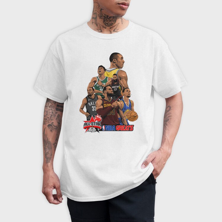 NBA SUPERSTARS, Tricou Barbati (Unisex)