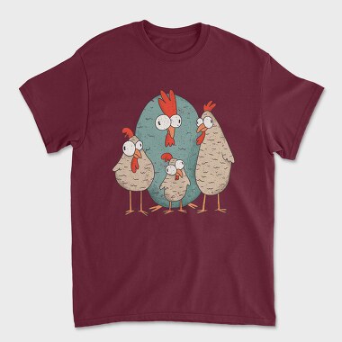 Tricou Barbati (Unisex), Crazy Chickens