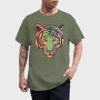Colorful Tiger, Tricou Barbati (Unisex)
