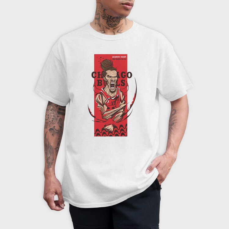 JOAKIM NOAH, Tricou Barbati (Unisex)