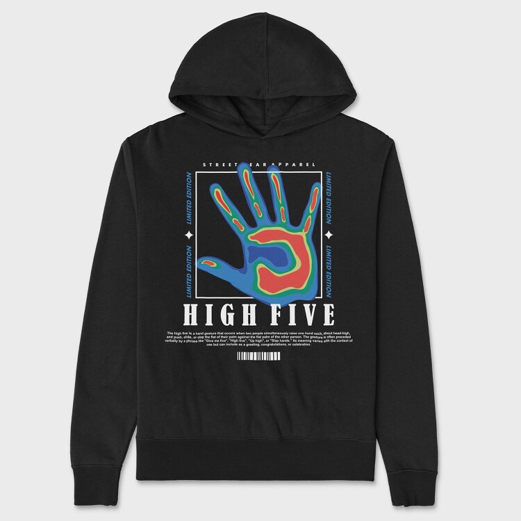 High Five 2, Hanorac Oversize Barbati (Unisex)