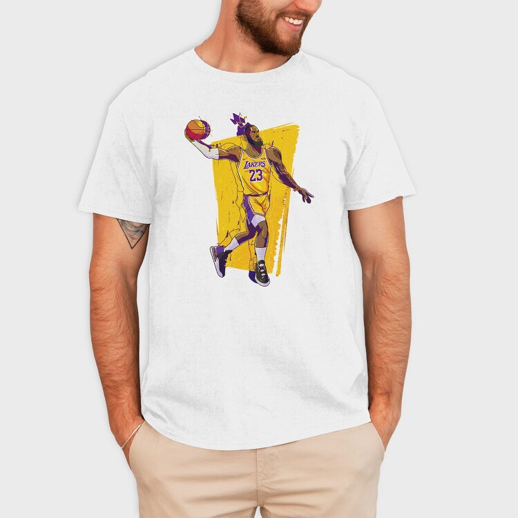 KING JAMES Art1, Tricou Barbati (Unisex)