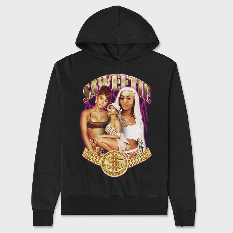 Saweetie, Hanorac Oversize Barbati (Unisex)