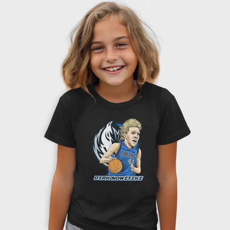 DIRK NOWITZKI Art, Tricou Copii