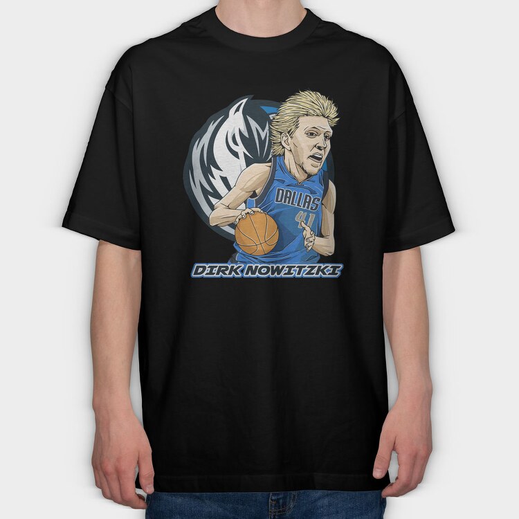DIRK NOWITZKI Art, Tricou Oversize Barbati (Unisex)