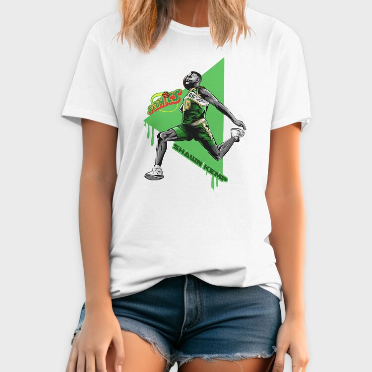 SHAWN KEMP Art2, Tricou Barbati (Unisex)