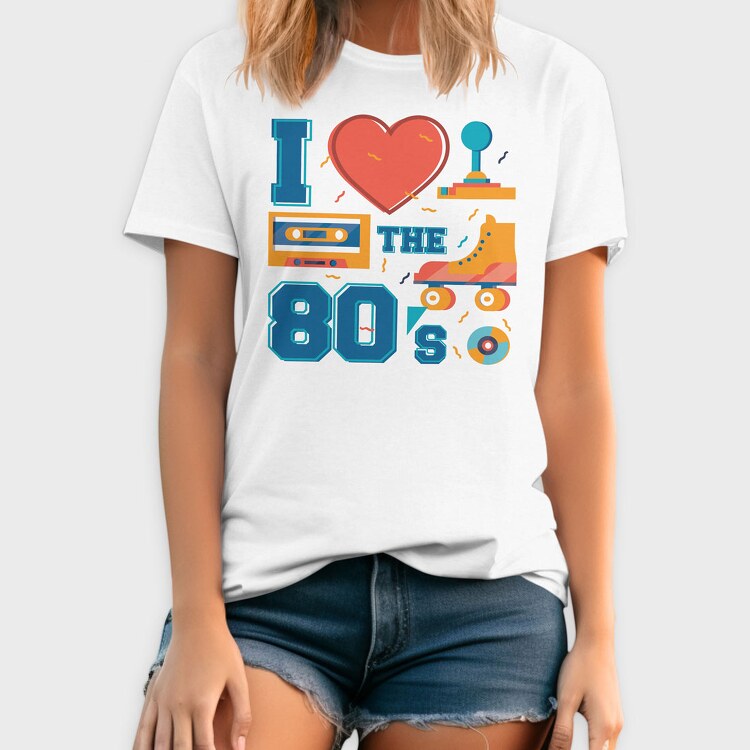 I Love the 80 S, Tricou Barbati (Unisex)
