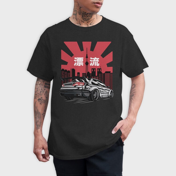 Tokyo Drift Sunset, Tricou Barbati (Unisex)