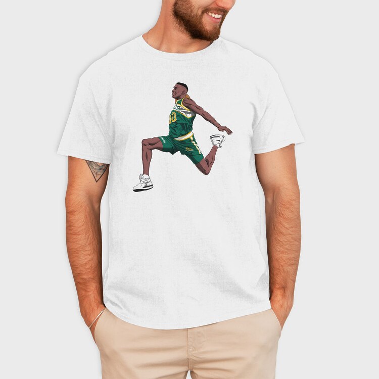 SHAWN KEMP Art1, Tricou Barbati (Unisex)