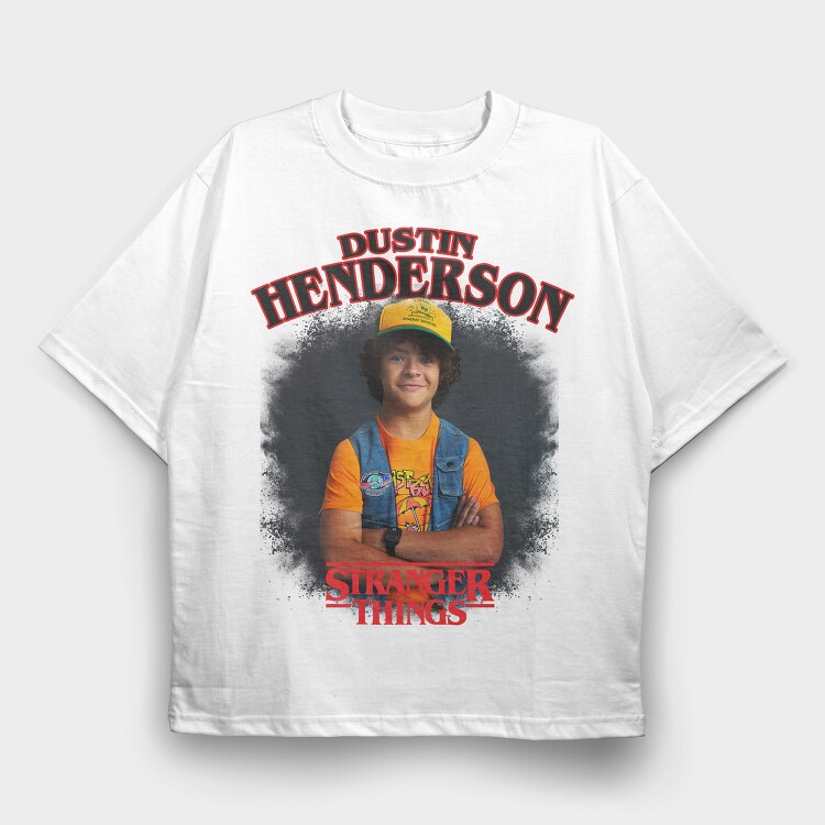 Dustin Halftone Stories, Tricou Oversize Barbati (Unisex)