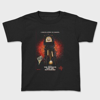 Stranger Things Clock Illustration, Tricou Copii
