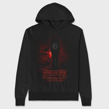 Stranger Things Clock, Hanorac Oversize Barbati (Unisex)