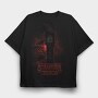 Stranger Things Clock, Tricou Oversize Barbati (Unisex)