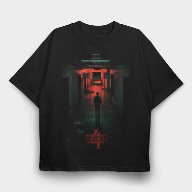 Stranger Things Ending, Tricou Oversize Barbati (Unisex)