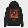 Stranger Things Fire, Hanorac Oversize Barbati (Unisex)