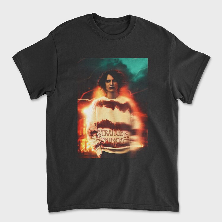Stranger Things Flame, Tricou Barbati (Unisex)