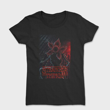 Stranger Things Flower Red, Tricou Femei