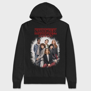 Stranger Things Group, Hanorac Oversize Barbati (Unisex)
