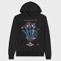 Stranger Things Hellfire, Hanorac Oversize Barbati (Unisex)