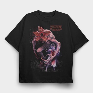 Stranger Things Monster, Tricou Oversize Barbati (Unisex)