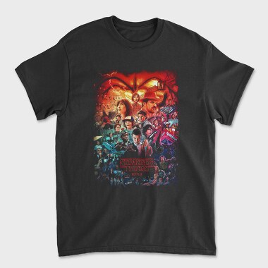 Stranger Things Nostalgia, Tricou Barbati (Unisex)