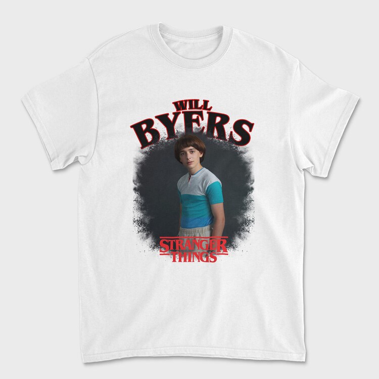Stranger Things Will Byers Halftone, Tricou Barbati (Unisex)