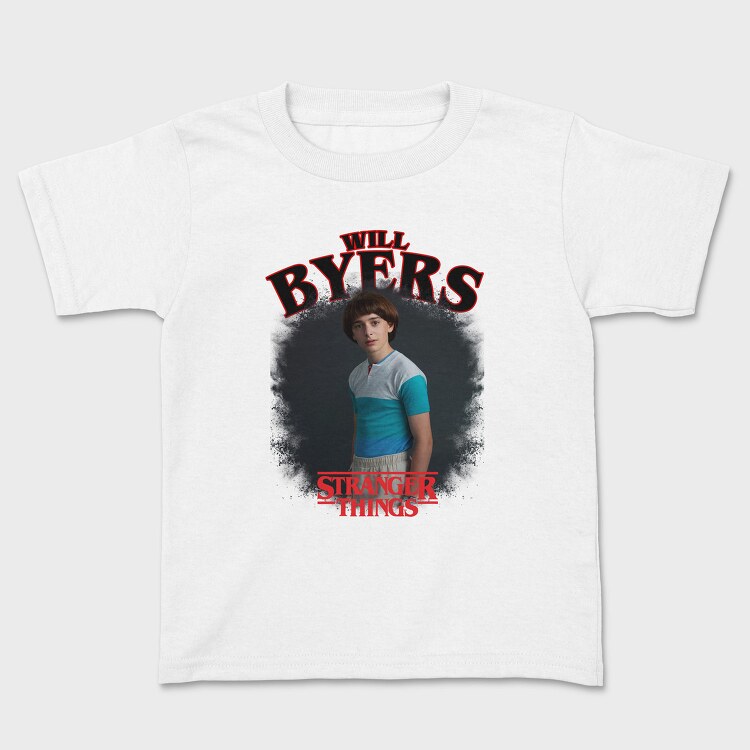 Stranger Things Will Byers Halftone, Tricou Copii