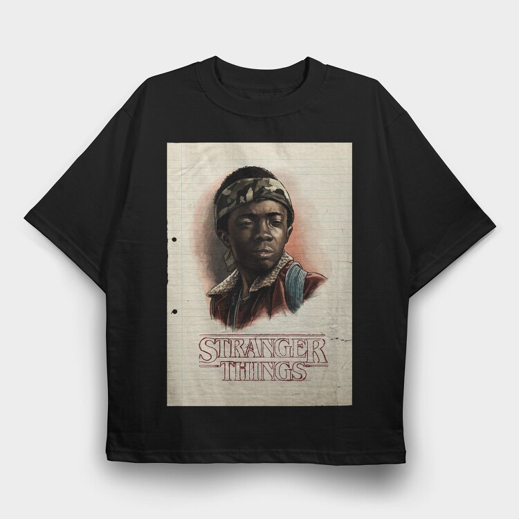 Strangerthings Halftone, Tricou Oversize Barbati (Unisex)