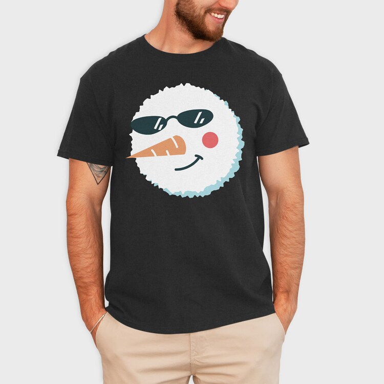 Christmas Snowman Faces 3, Tricou Barbati (Unisex)