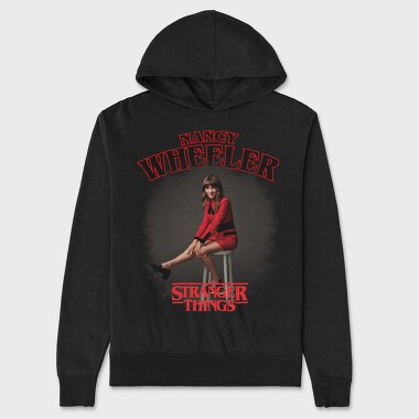 Stranger Things Nancy Wheeler, Hanorac Oversize Barbati (Unisex)
