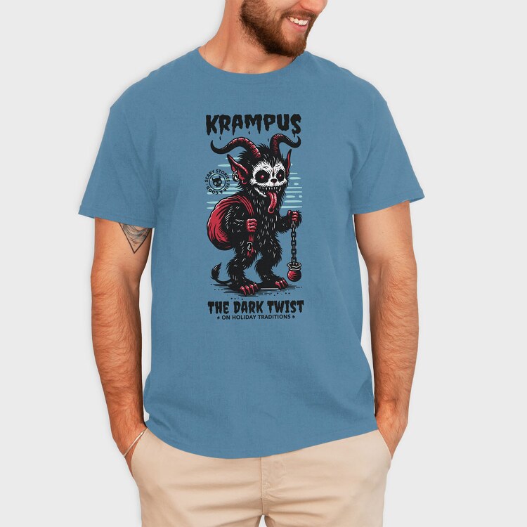 Trend the Dark Twist Krampus, Tricou Barbati (Unisex)