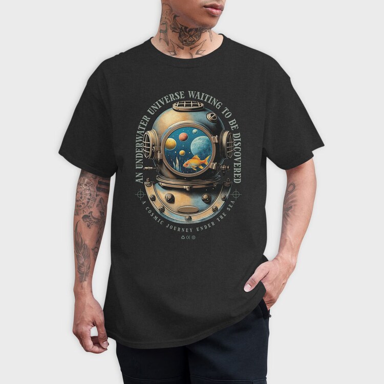 Trend Underwater Universe, Tricou Barbati (Unisex)