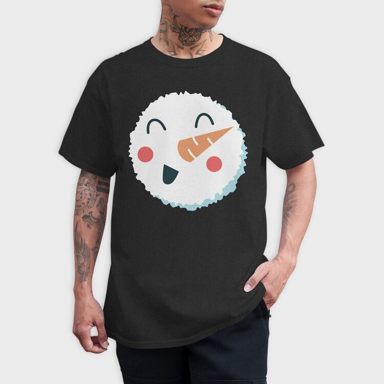Christmas Snowman Faces 7, Tricou Barbati (Unisex)