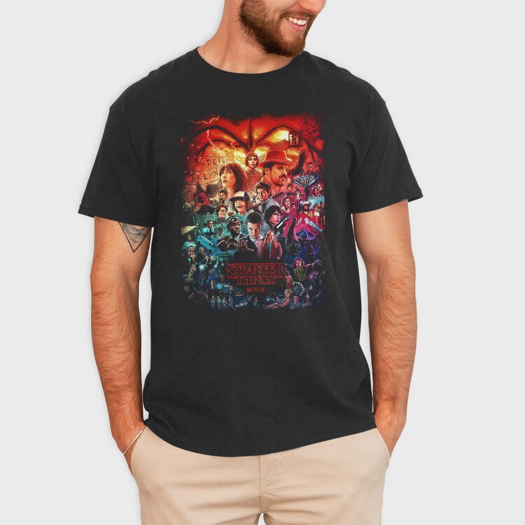 Stranger Things Nostalgia, Tricou Barbati (Unisex)