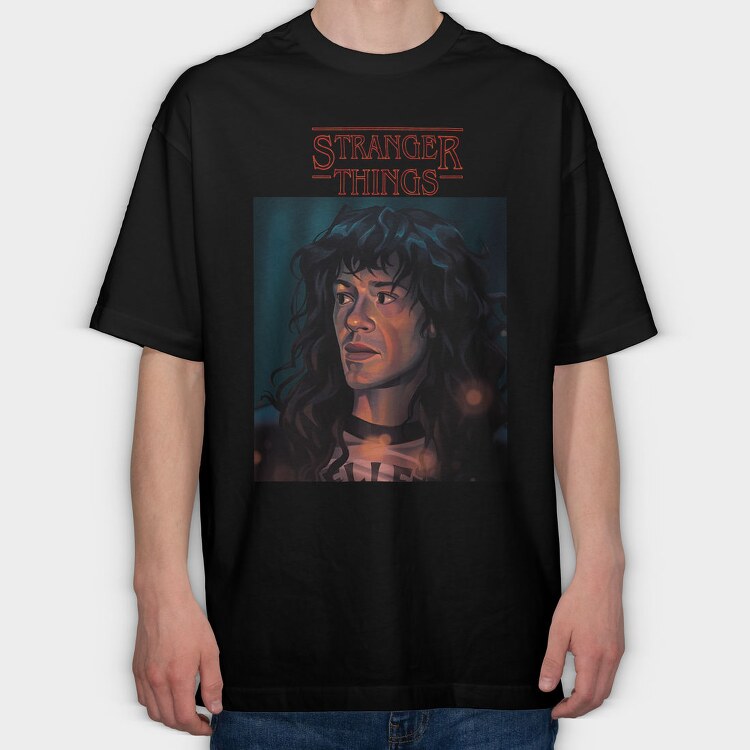 Stranger Things Demogorgon, Tricou Oversize Barbati (Unisex)