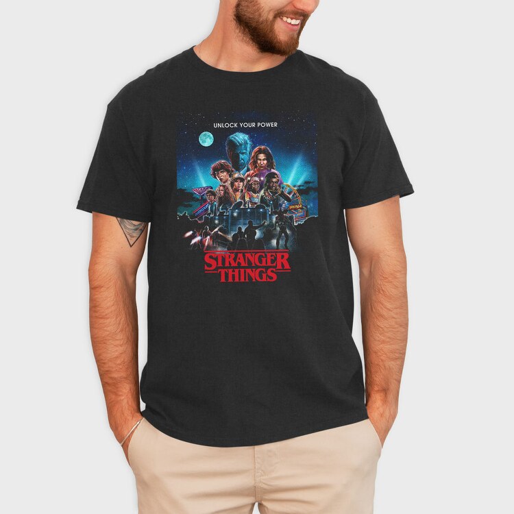 Stranger Things Power, Tricou Barbati (Unisex)