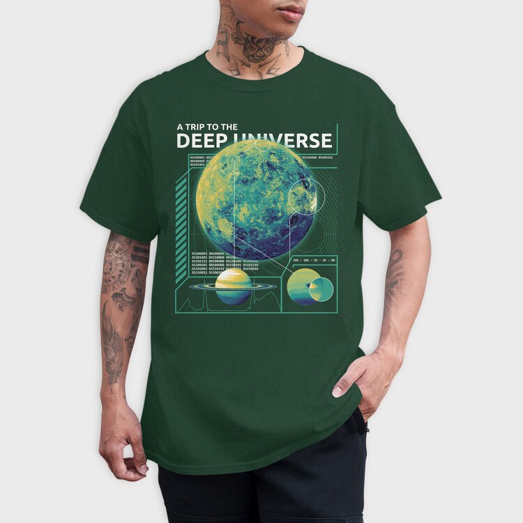 Trip to the Deep Universe, Tricou Barbati (Unisex)