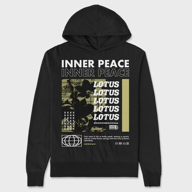 Inner Peace 2, Hanorac Oversize Barbati (Unisex)