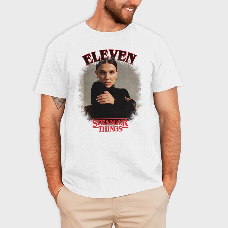 Eleven Stranger Things, Tricou Barbati (Unisex)