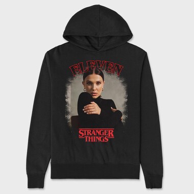 Eleven Stranger Things, Hanorac Oversize Barbati (Unisex)
