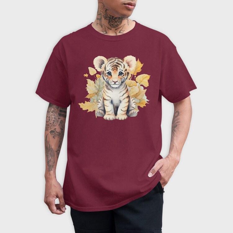 Baby Tiger, Tricou Barbati (Unisex)