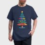 Christmas Tree Color, Tricou Barbati (Unisex)