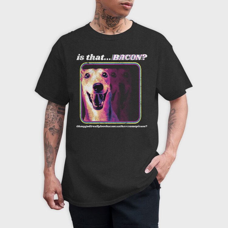 Bacon Dog, Tricou Barbati (Unisex)