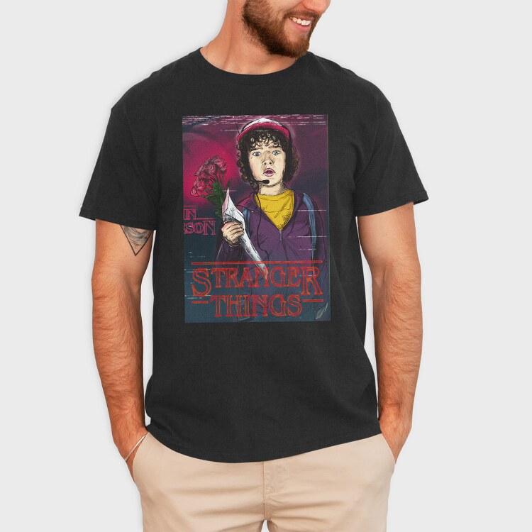Stranger Things Roses Floral, Tricou Barbati (Unisex)